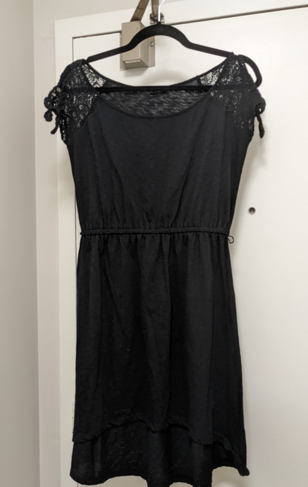 High low dress size M lace sleeves